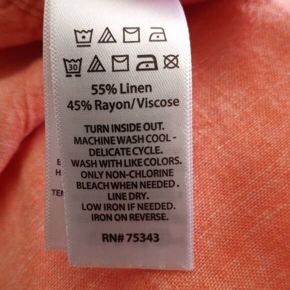 JONES & CO PEACH LINEN BLEND CROP PANTS SZ.M NWOT. - Picture 9 of 10